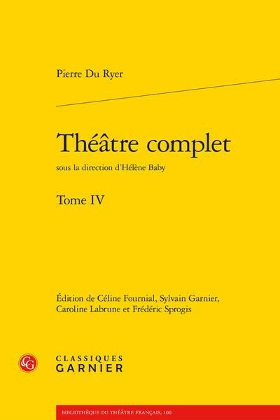 Produktbild: Theatre Complet Tome 4