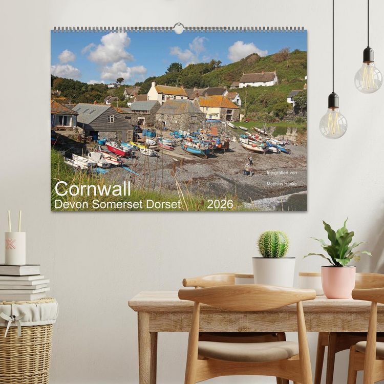 Produktbild: Cornwall - Devon Somerset Dorset (Wandkalender 2026 DIN A2 quer), CALVENDO Monatskalender