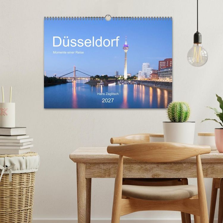 Produktbild: D&uuml;sseldorf - Momente einer Reise (Wandkalender 2027 DIN A3 quer), CALVENDO Monatskalender