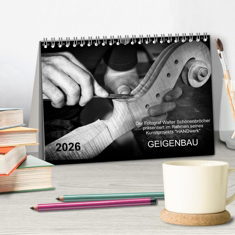 Produktbild: Geigenbau (Tischkalender 2026 DIN A5 quer), CALVENDO Monatskalender