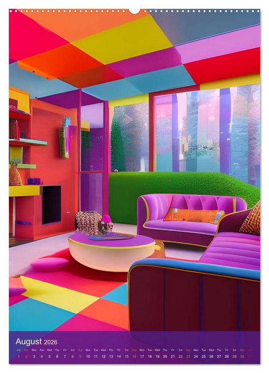Produktbild: Prismatic Visions (High Quality Premium Wall Calendar 2026 DIN A2 portrait),CALVENDO 12 Month Wall Calendar