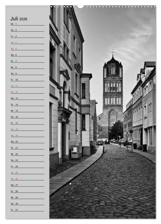 Produktbild: Stralsund. Ein Hauch l&auml;ngst vergangener Zeiten (Wandkalender 2026 DIN A2 hoch), CALVENDO Monatskalender