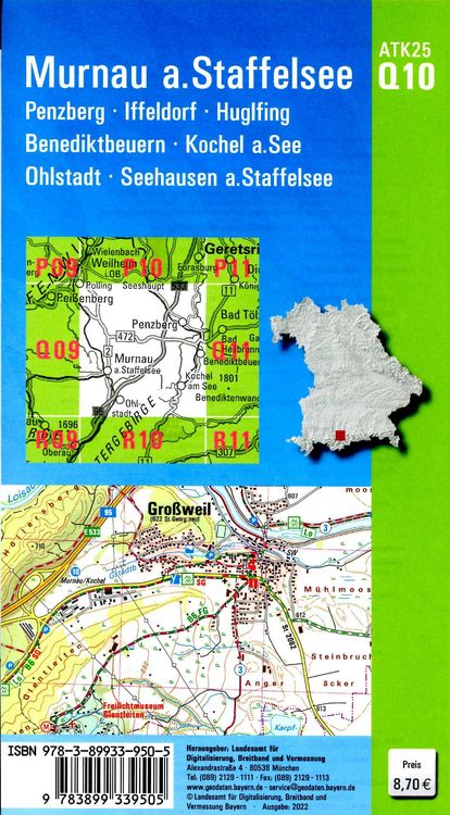 Produktbild: Murnau a.Staffelsee 1:25 000