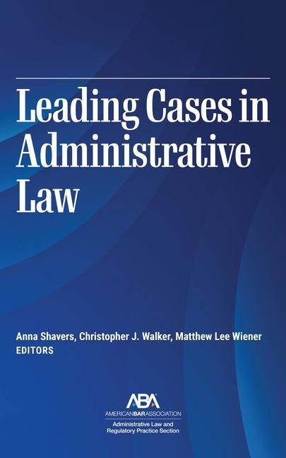 Produktbild: Leading Cases in Administrative Law