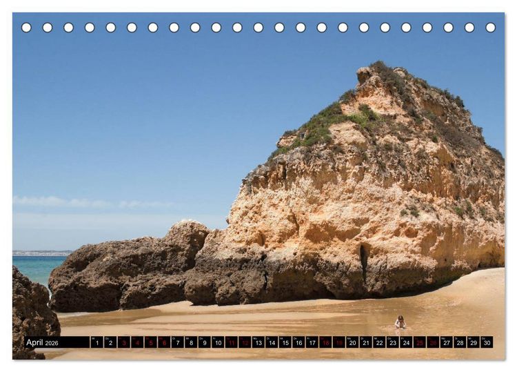 Produktbild: Portugal Buntes Hinterland und farbige K&uuml;sten (Tischkalender 2026 DIN A5 quer), CALVENDO Monatskalender