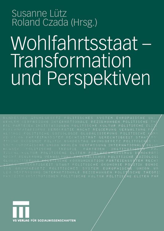 Produktbild: Wohlfahrtsstaat &mdash; Transformation und Perspektiven