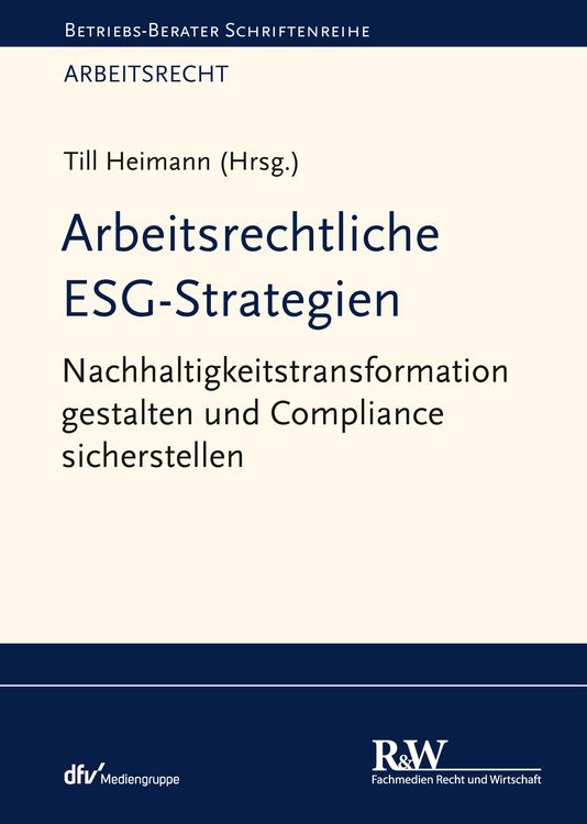 Produktbild: Arbeitsrechtliche ESG-Strategien