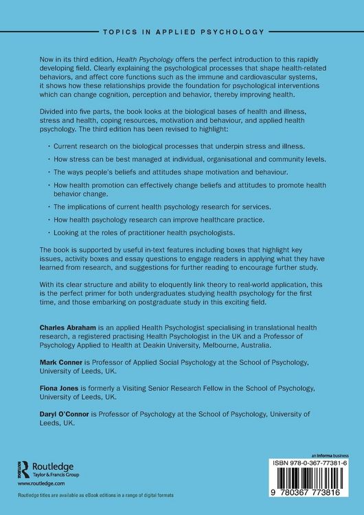 Produktbild: Health Psychology