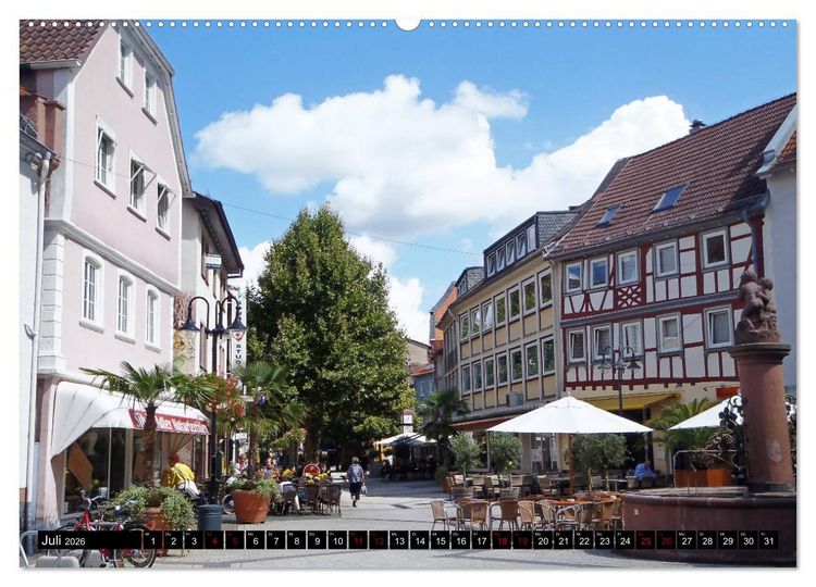 Produktbild: Sehenswertes Bensheim an der Bergstra&szlig;e (Wandkalender 2026 DIN A2 quer), CALVENDO Monatskalender