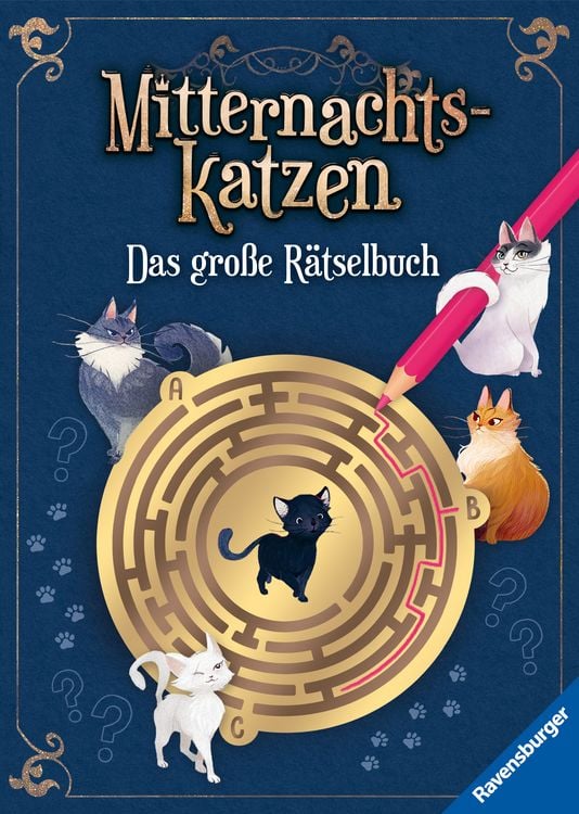 Produktbild: Mitternachtskatzen: Das gro&szlig;e R&auml;tselbuch