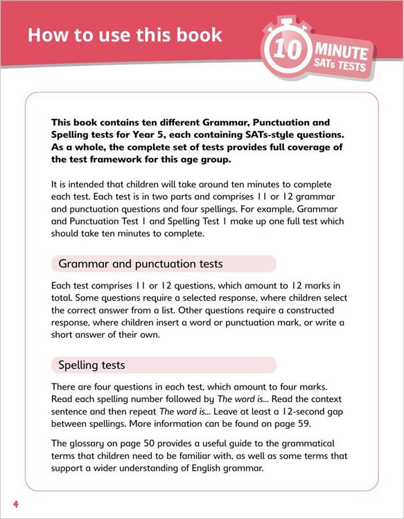 Produktbild: Grammar, Punctuation and Spelling - Ages 9-10