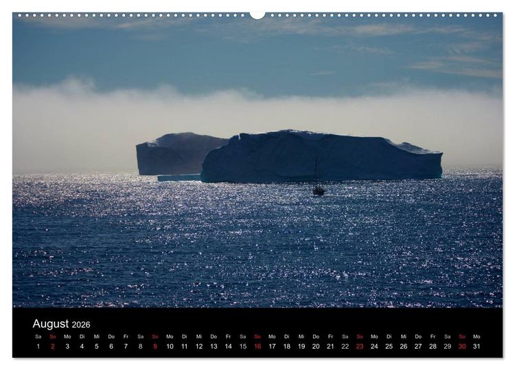 Produktbild: Gr&ouml;nland by Andr&eacute; Poling (hochwertiger Premium Wandkalender 2026 DIN A2 quer), Kunstdruck in Hochglanz