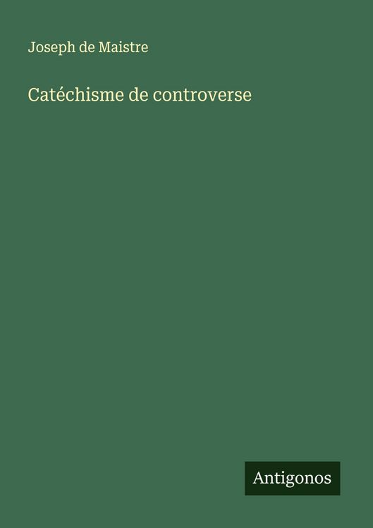 Produktbild: Cat&eacute;chisme de controverse