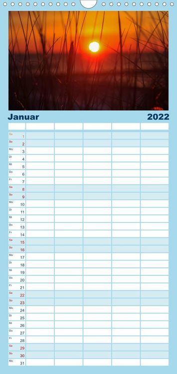Produktbild: Familienplaner Ostsee im Winter (Wandkalender 2022 , 21 cm x 45 cm, hoch)