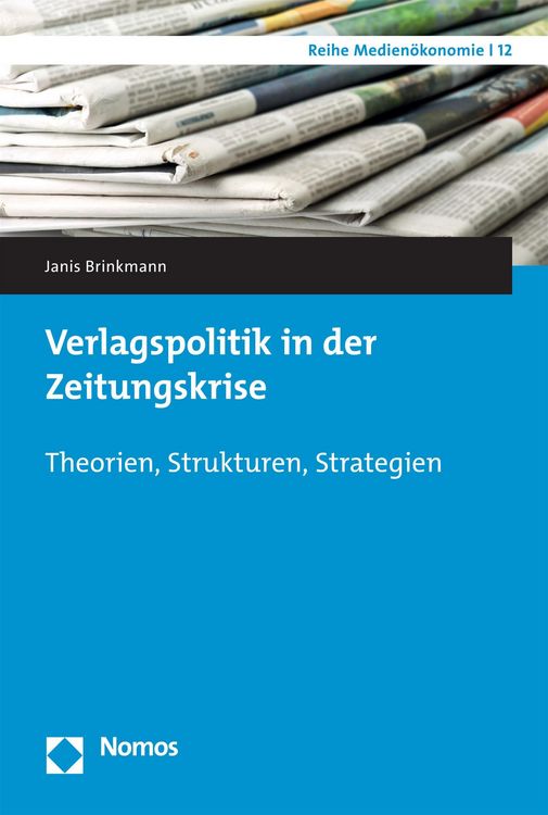Produktbild: Verlagspolitik in der Zeitungskrise