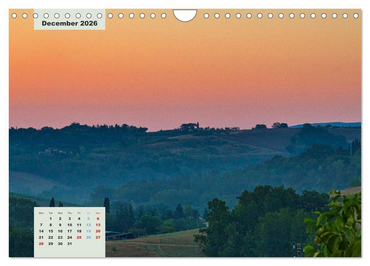 Produktbild: Wonderful Tuscany (Wall Calendar 2026 DIN A4 landscape), CALVENDO 12 Month Wall Calendar