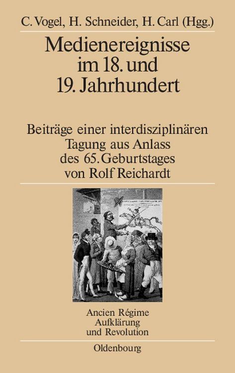 Produktbild: Medienereignisse im 18. und 19. Jahrhundert