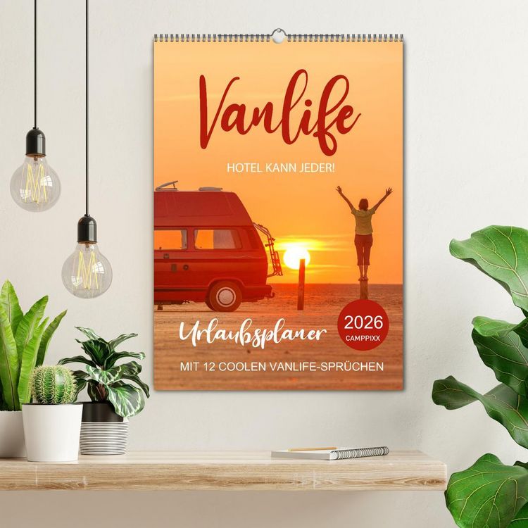Produktbild: Vanlife - Hotel kann jeder! (Wandkalender 2026 DIN A2 hoch), CALVENDO Monatskalender