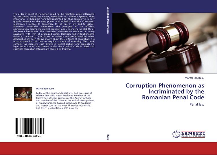 Produktbild: Corruption Phenomenon as Incriminated by the Romanian Penal Code