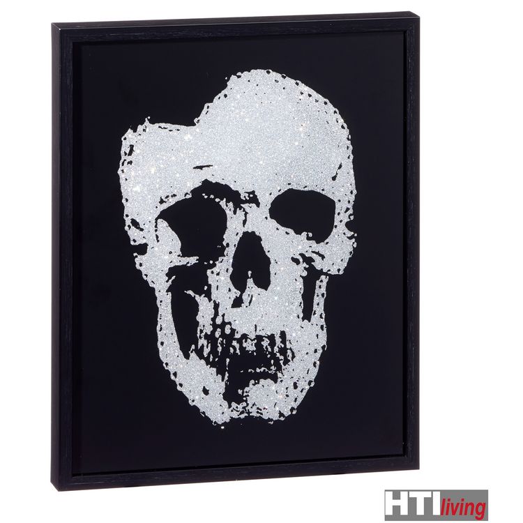 Produktbild: HTI-Living Bild Skull Glitzer, kl., ca.25x20cm Bild Skull Glitzer, kl., ca.25x20cm