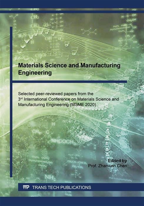 Produktbild: Materials Science and Manufacturing Engineering
