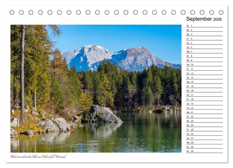 Produktbild: Rund um den Hintersee und Zauberwald (Tischkalender 2026 DIN A5 quer), CALVENDO Monatskalender