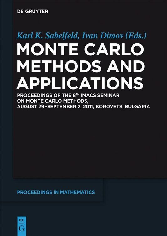 Produktbild: Monte Carlo Methods and Applications