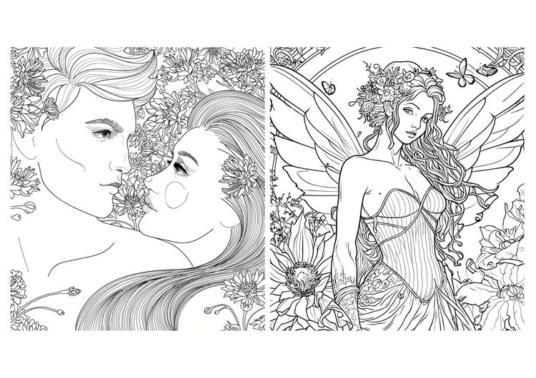 Produktbild: Romantasy Ausmalbuch. &Uuml;ber 100 fantastische & romantische Motive