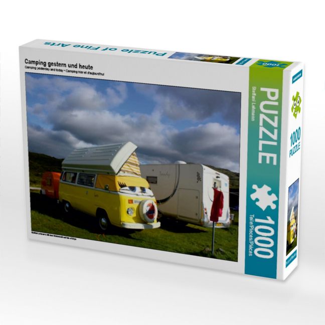 Produktbild: CALVENDO Puzzle Camping gestern und heute | 1000 Teile Lege-Gr&ouml;&szlig;e 64x48cm Foto-Puzzle f&uuml;r gl&uuml;ckliche Stunden