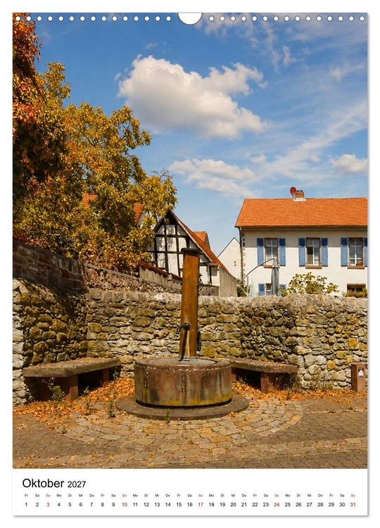 Produktbild: Trebur und die Deutsche Fachwerkstra&szlig;e (Wandkalender 2027 DIN A3 hoch), CALVENDO Monatskalender