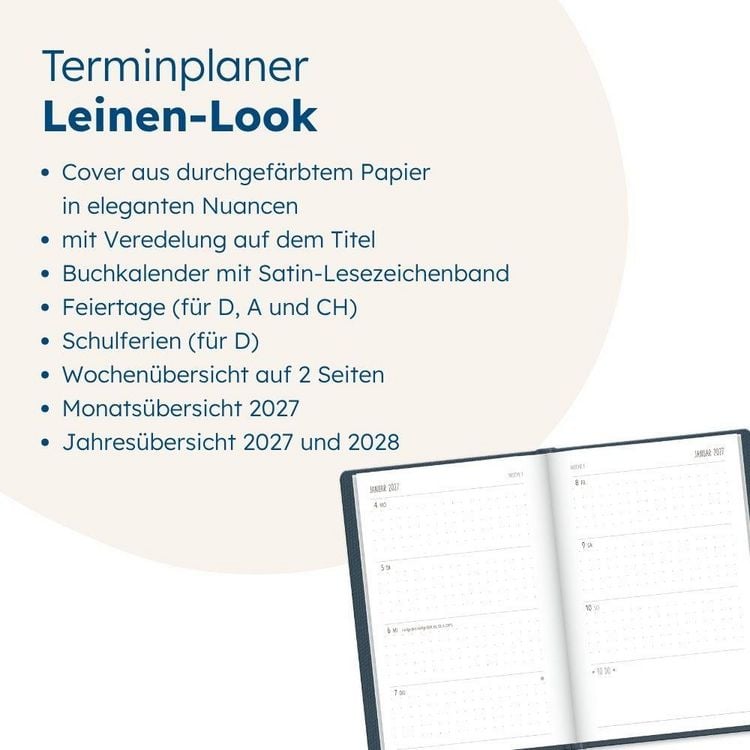 Produktbild: Terminplaner NatureArt 2027 Blumen