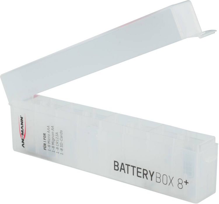 Produktbild: Ansmann Foto Plus 8 Batteriebox 8x Micro (AAA), Mignon (AA), CR123 (L x B x H) 160 x 22 x 55mm