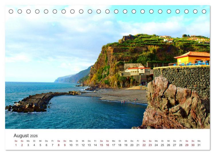 Produktbild: Madeira - Eine wundersch&ouml;ne Perle im Atlantik (Tischkalender 2026 DIN A5 quer), CALVENDO Monatskalender