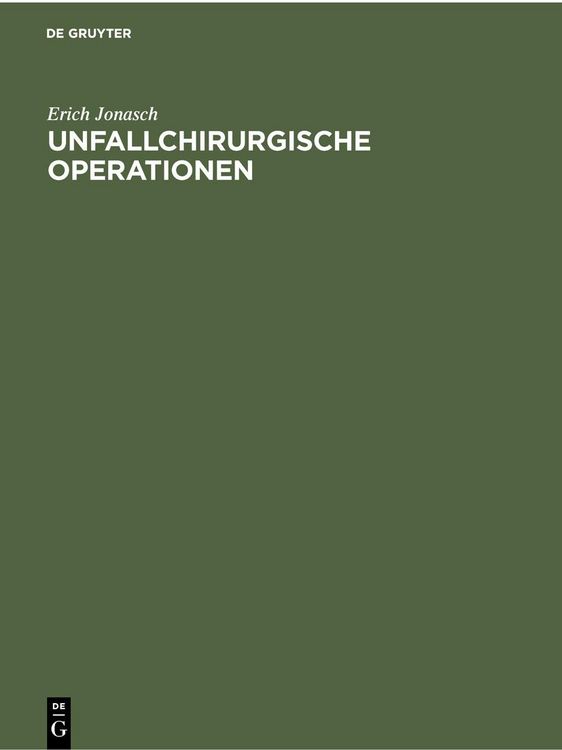 Produktbild: Unfallchirurgische Operationen