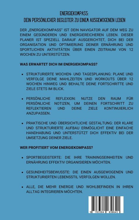 Produktbild: Energiekompass - Ern&auml;hrungs- und Sportplaner