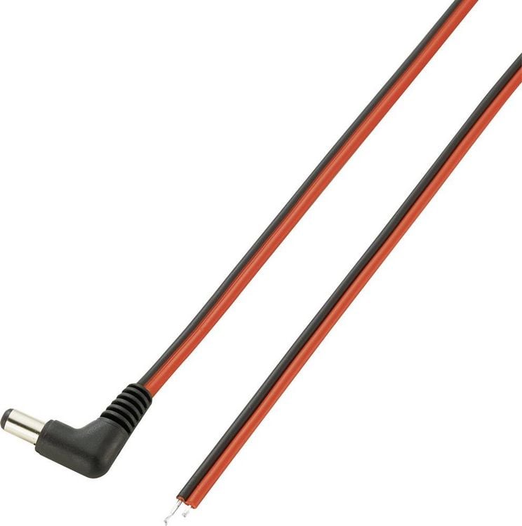 Produktbild: VOLTCRAFT VC-10906525 Niedervolt-Anschlusskabel Niedervolt-Stecker - offene Kabelenden 5.5 mm 2.1 mm 2.00 m 1 St.