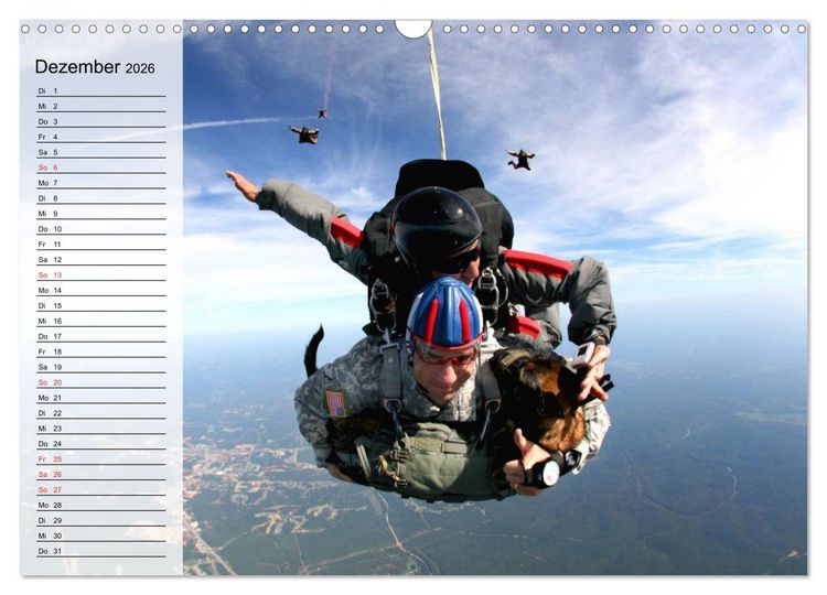 Produktbild: Fallschirmspringer. Absprung der U.S. Navy Seals (Wandkalender 2026 DIN A3 quer), CALVENDO Monatskalender