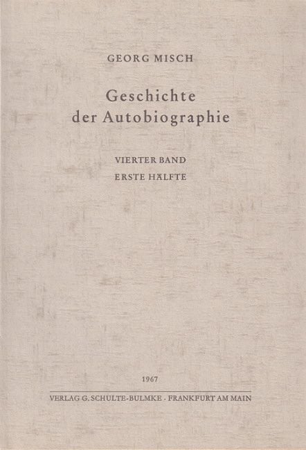 Produktbild: Geschichte der Autobiographie