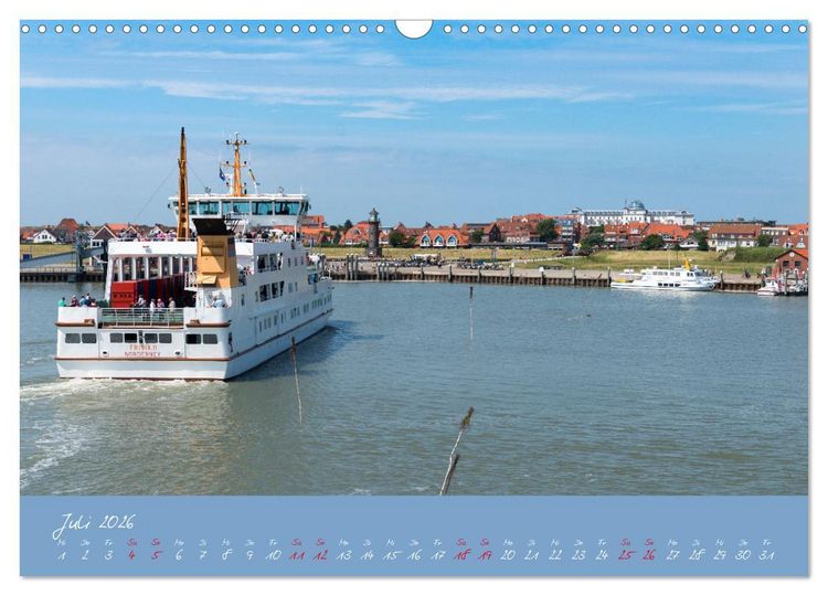 Produktbild: "T&ouml;werland" Juist (Wandkalender 2026 DIN A3 quer), CALVENDO Monatskalender