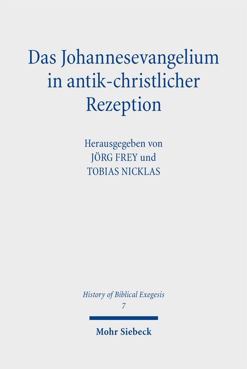 Produktbild: Das Johannesevangelium in antik-christlicher Rezeption