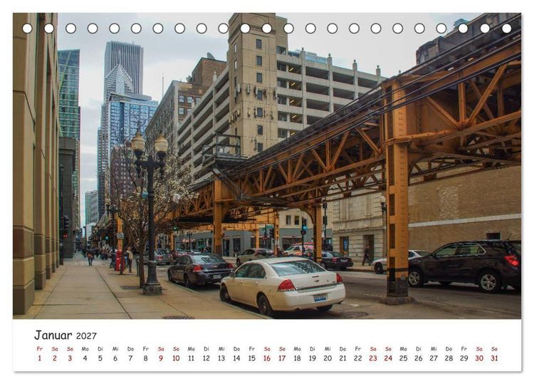 Produktbild: beeindruckendes Chicago (Tischkalender 2027 DIN A5 quer), CALVENDO Monatskalender