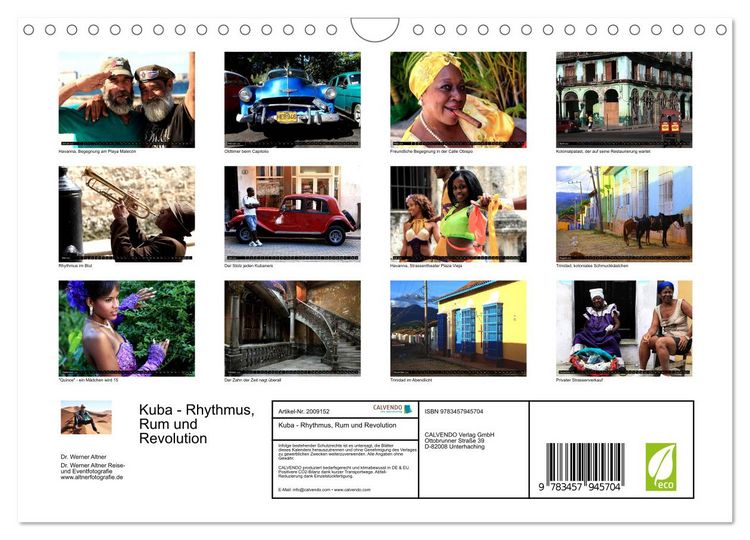 Produktbild: Kuba - Rhythmus, Rum und Revolution (Wandkalender 2026 DIN A4 quer), CALVENDO Monatskalender