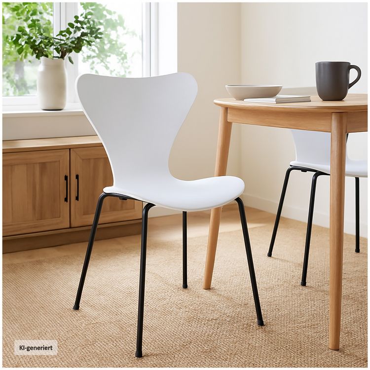 Produktbild: HTI-Living Esszimmerstuhl Rory Wei&szlig; Esszimmerstuhl Rory Wei&szlig;