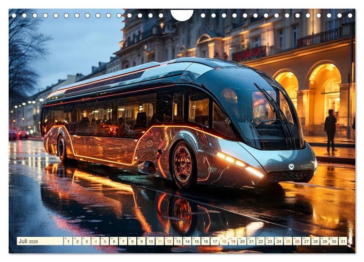 Produktbild: Busse Fantasien (Wandkalender 2026 DIN A4 quer), CALVENDO Monatskalender