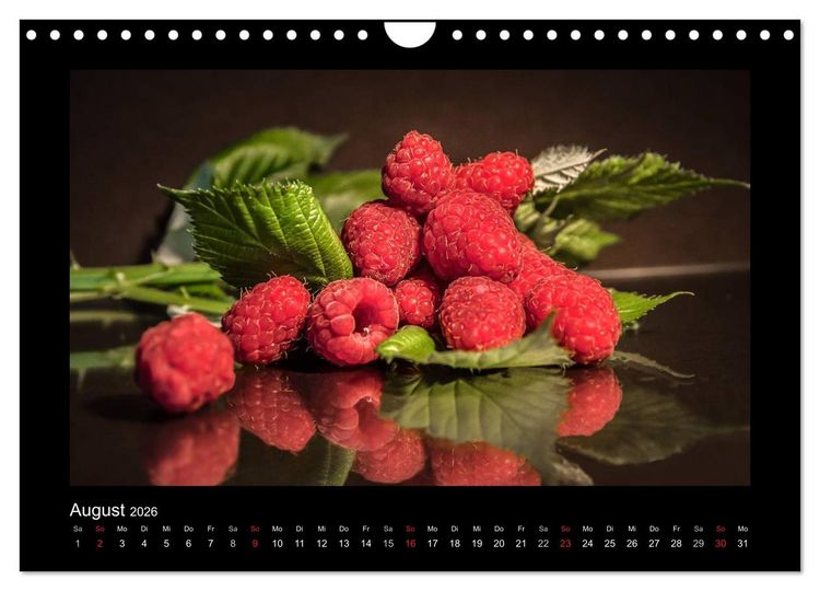 Produktbild: Rot (Wandkalender 2026 DIN A4 quer), CALVENDO Monatskalender