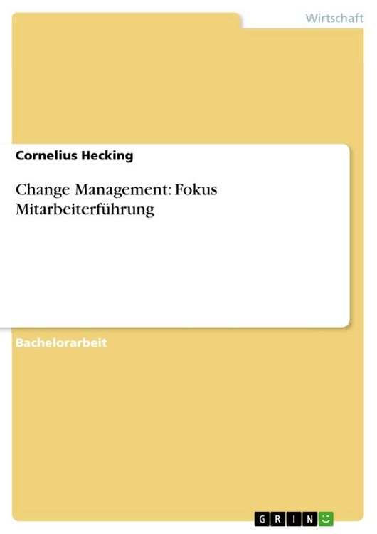Produktbild: Change Management: Fokus Mitarbeiterf&uuml;hrung
