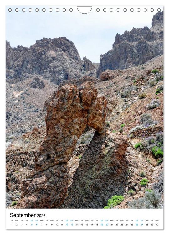 Produktbild: Tenerife - The volcanic island (Wall Calendar 2026 DIN A4 portrait), CALVENDO 12 Month Wall Calendar