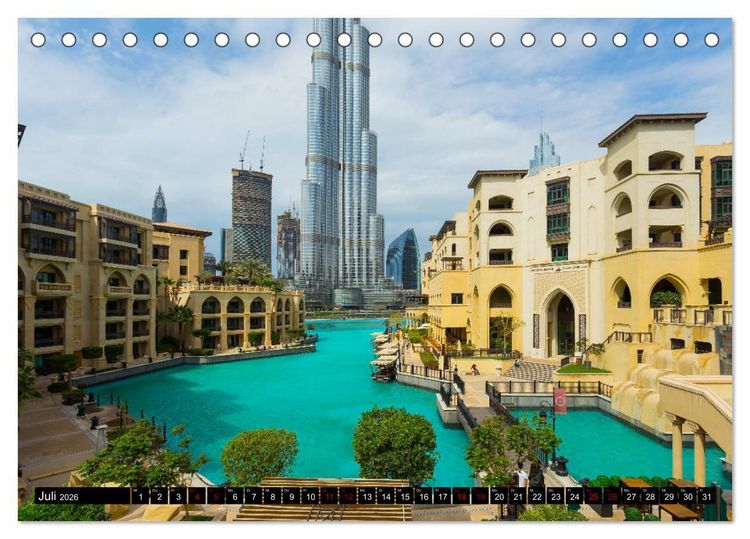 Produktbild: Dubai W&uuml;stenstadt (Tischkalender 2026 DIN A5 quer), CALVENDO Monatskalender