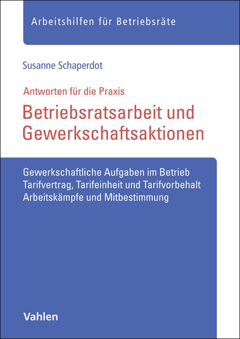 Produktbild: Betriebsratsarbeit und Gewerkschaftsaktionen
