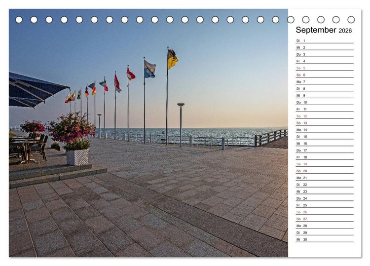 Produktbild: Ostseeheilbad Travem&uuml;nde - Die sch&ouml;nste Tochter L&uuml;becks (Tischkalender 2026 DIN A5 quer), CALVENDO Monatskalender